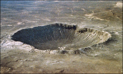 Barringer Meteor Crater in Arizona, United States
