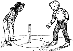 Playing hit the penny