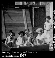 Anne, Hanneli, and friends