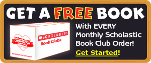 Advertisement: Scholastic Monthly Book Box: Get a Free Book with any order