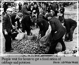Food being rationed