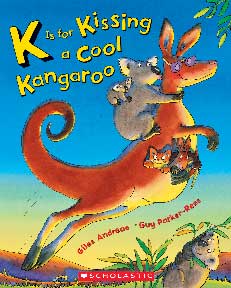 K IS FOR KISSING A COOL KANGAROO