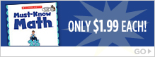 Must-Know-Math Workbook - only $1.99!