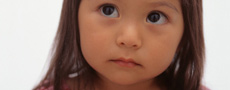 A girl looking sad