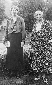 <p>Eleanor Roosevelt and Jane Addams in 1929. (National Archives)</p>
