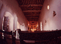 The inside of San Juan Capistrano mission. (National Archives.)