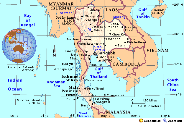 Thailand Map