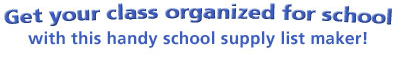 Get your class excited about back-to-school with this handy School Supply List Maker!