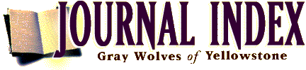 Field Journal: Gray Wolves of Yellowstone